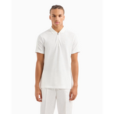 Armani Exchange REGULAR FIT COTTON ZIP POLO